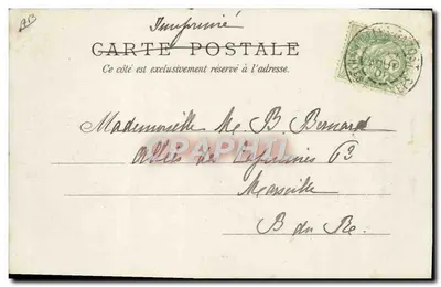 Attelage béarnais — Pirineus — D. T., Lourdes — Verso