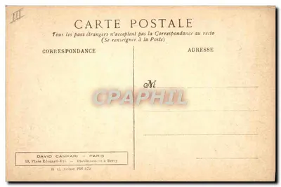 Campharé — Portret artysty — Studio G.L. Manuel Frères — Rewers