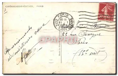 Marcelle Chantal — Gwiazda Pathé Natan — Studio Lorelle — nr 1067 — Rewers