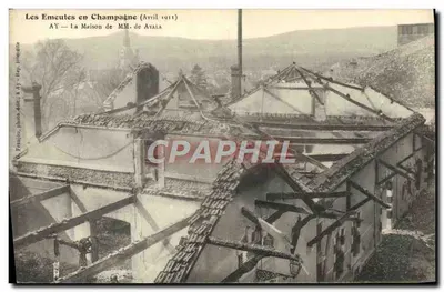 Les Émeutes en Champagne — Ay — La Maison de MM. de Ayala — photo Franpou, Ay