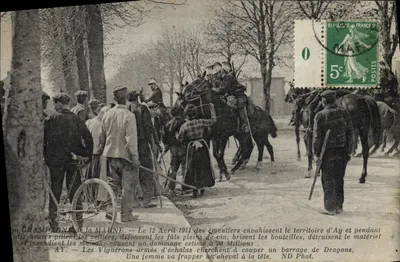 Ay — Riots in Champagne in 1911 — ND Phot.