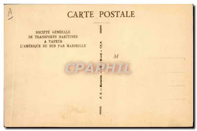 Buque "CAMPANA" — S.G.T.M. — Sociedad General de Transportes Marítimos — Reverso