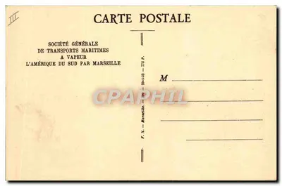Pasażerka "CAMPANA" — S.G.T.M. — Société Générale de Transports Maritimes — Rewers