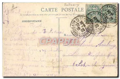 Bordeaux — O navio de passageiros "Cordillère" — Editor não identificado — Verso