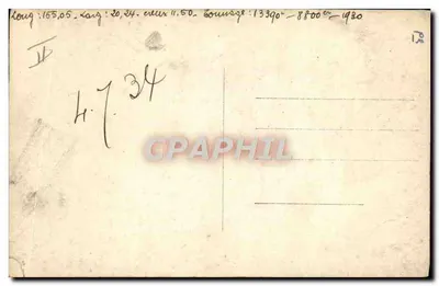 Paquebot "Colombie" — Linha do Havre para as Antilhas — Editor H. Havre, n°7 — Verso