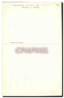 Paysage maritime — pêcheurs et navires — A. Noyer, Paris, Série n° 52 — Verso