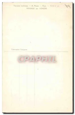 Paisagem — A. Noyer — Paris — Série n° 52 — Verso