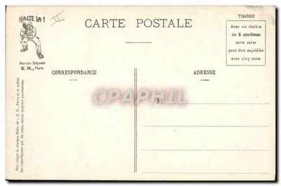 Soldados em ação — Ao atacar o muro — E. R. PARIS (Modelo depositado, N°14877) — Verso