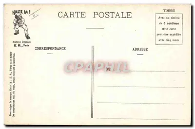 La Prima Licenza — L'arrivo nel Paese — E.R., Parigi (Modello depositato n°1627) — Verso