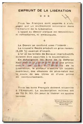 Général Foch — portrait en uniforme — gravé et imprimé par 'La Platinogravure' n° 103 — Verso