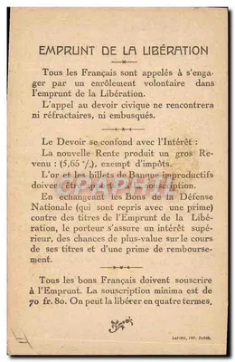 Maréchal Foch — Dowódca Sił Sojuszniczych 1914-1918 — Wydawca: Lapina, Drukarnia Paryż — Rewers