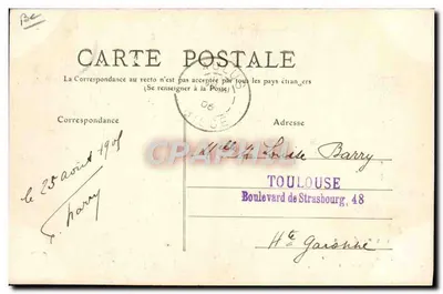 Pyrénées — Na drodze Trois Amis — Coupes des Pyrénées 20-27 sierpnia 1906 — Rewers