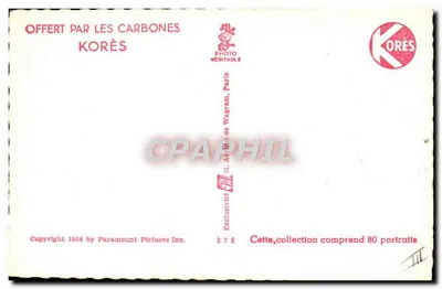 John Payne — portret aktora — Védeette Paramount, n°478 — Rewers