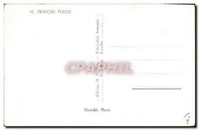 Nowoczesna pocztówka Kino Francois Perier — Rewers
