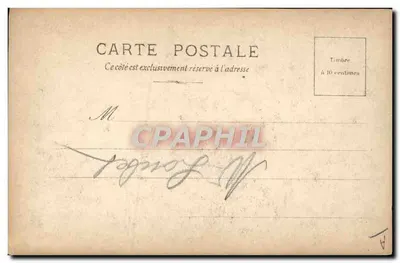 Loubet, President van de Franse Republiek — portret omringd door laurierbladeren — S.I.P. Parijs, serie N°19 — Achterkant