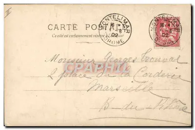 Loubet, Presidente da República Francesa — retrato emoldurado com laurel — editor S. P. Paris, série N°19 — Verso