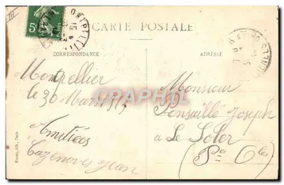 M. Poincaré — Presidente da República — Cliché MANUE — Verso
