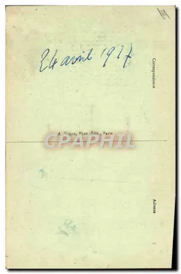 M. Gaston Doumergue — President van de Republiek — A. Vagne, Phot-Édit, Parijs — Achterkant