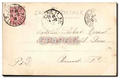 Przyjazd królowej Włoch — Paryż, 14 października 1903 — wydawca BOLLE ITALIE, nr SIP 5233 — Rewers