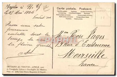 Il Duca d'Aosta in visita nei paesi danneggiati — editore Fotografo Crocco & Scarfoglio, Napoli — Verso