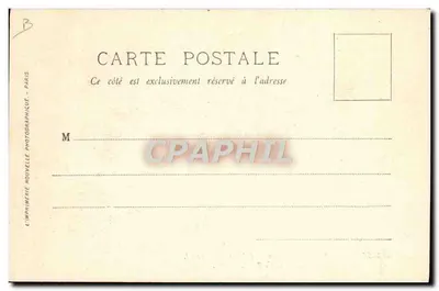 De Koning en de Koningin van Italië in Parijs — 14-18 Okt. 1903 — LL. MM. — L’Imprimerie Nouvelle Photographique — Achterkant