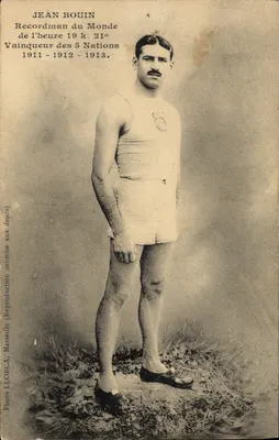 Jean Bouin — athlète recordman du monde — Photo Llorca, Marseille