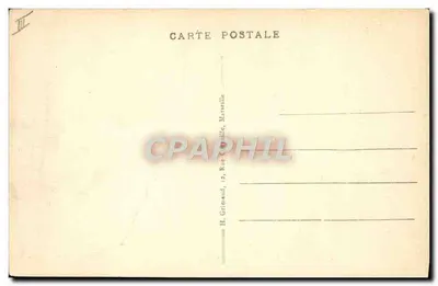S/S CHARLES ROUX — Cie Générale Transatlantique — H. Grimaud, 15, Rue Grimaud, Marseille — Verso