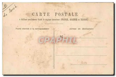 Zoende koppel — romantische scène op de Place du Panthéon — onbekende uitgever, serie B — Achterkant