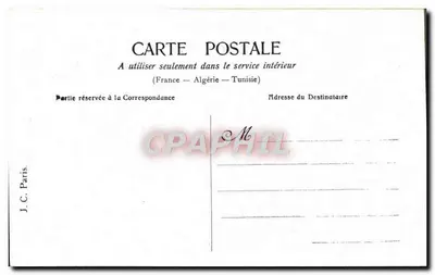 O Primeiro Aviso — J.C. Paris, número de série não visível — Verso