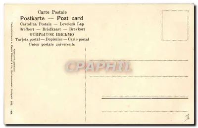 Kwiaty i pszczółki na lipie — wydawca Martin Kornmeier & Co., Stuttgart — Rewers