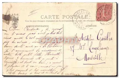 Dziecko w wozie ciągniętym przez wielkiego motyla — J.L.C. n°3007 — Rewers