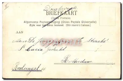 Widok twierdzy w Hamburgu — rysunek tuszem — wydawca N.A.J. SCHULTE HAMBURG, É.V.N. n°6 — Rewers