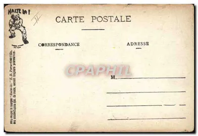 À la Cuisine — Scènes Militaires — HALTE-LÀ! E.R. (modèle déposé) — Verso