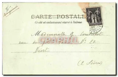 Hautes-Pyrénées - Isards sobre a Montanha — D. F. Louvèdes, n° 57 — Verso