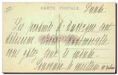 Młoda Bourbonnaise z okolic MONTLUÇON — nr 203 — wydawca nie widoczny — Rewers