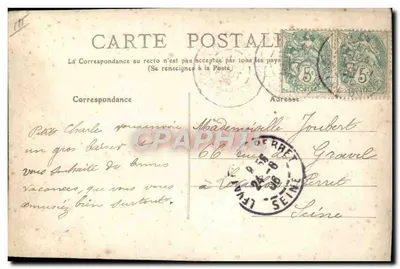 Bourrée d'Auvergne — Przedstawienie Dams — M.T. n°304 — Rewers