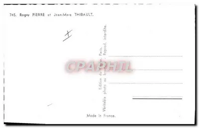 Roger PIERRE i Jean-Marc THIBAULT — Fotografia wydawnictwa Dębu, Paryż — nr 745 — Rewers