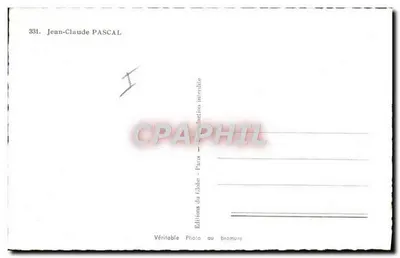 Jean-Claude Pascal — portret — Photo Lucienne Chevert — Rewers