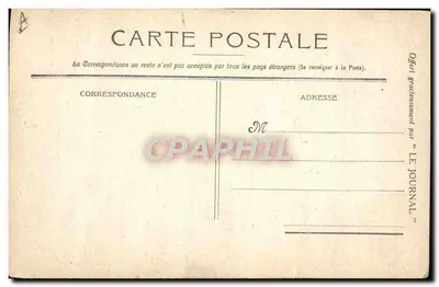Raymond Poincaré — Presidente da República Francesa — Fotogravura Francesa, 25, rue Pastourelle, Paris — Verso