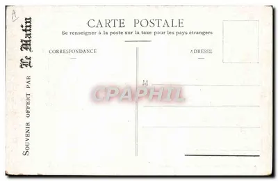 Armand Fallières — Presidente da República Francesa — Fotocrom Lyon, Ed. Soule, rep. Toulouse — Verso