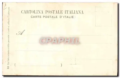 S.M. Vittório Emanuele III Rei da Itália — retrato oficial — Carta Postal Italiana — Verso