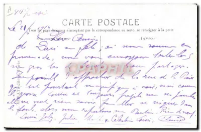 Rei Jorge V e Rainha Maria — Soberanos Ingleses — Paris 21-23 Abril 1914 — L. M. depose & B. Beau — Verso