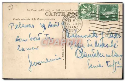 Palavas-les-Flots — Os Banhistas — J. Astay, n° 926 — Verso