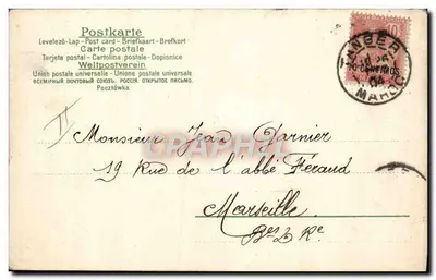 Iris i drzewo dragoniera — krajobraz jeziora — Jo. Honord — Rewers