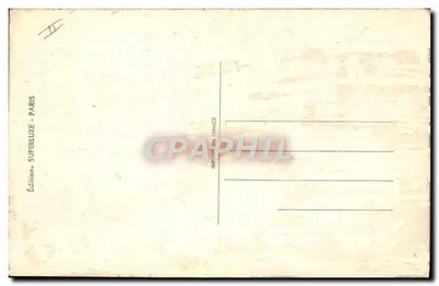 Crianças brincando — Carta de felicitações de casamento — Edições Superluxe, Paris — Verso