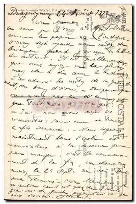 Soldati in uniforme notturna — L'estinzione dei fuochi! — E. A., Parigi, modello depositato n° 894 — Verso