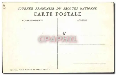 A Virgem Maria — cena de compaixão — Devambez, Passage Panoramas, 68, Paris - Vire N° 5 — Verso