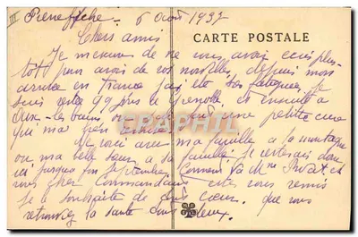 Finale — scena wioski — La Bourrée d'Aubergno, n°6261 — Rewers