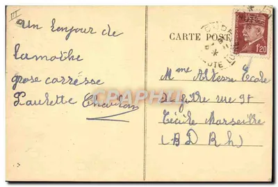 La Bourrée d'Auvergne — scena di ballo e musica — Edit. Borel Célaire, Brioude, n° 6261 — Verso
