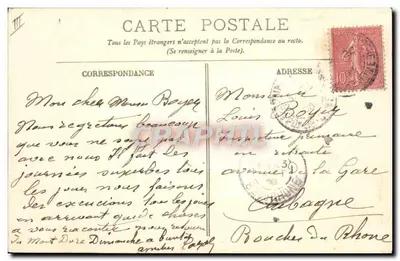 Types d'Auvergne — La Bourrée — LL. — Verso
